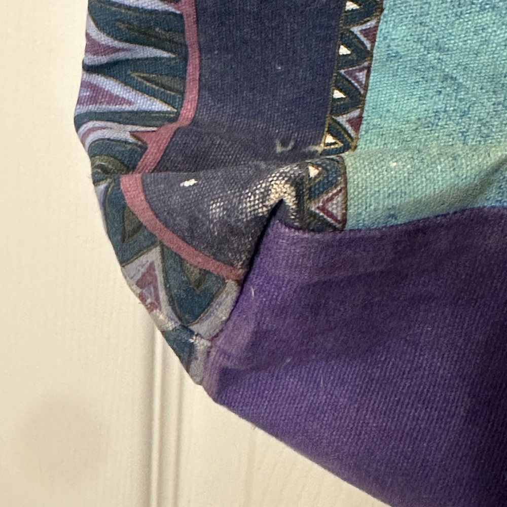 Laurel Burch Purple and Teal Horse Art Tote - Picture 3 of 8